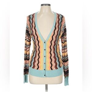 Missoni for Target Zigzag V-Neck Cardigan in Pastel Stripe Colors